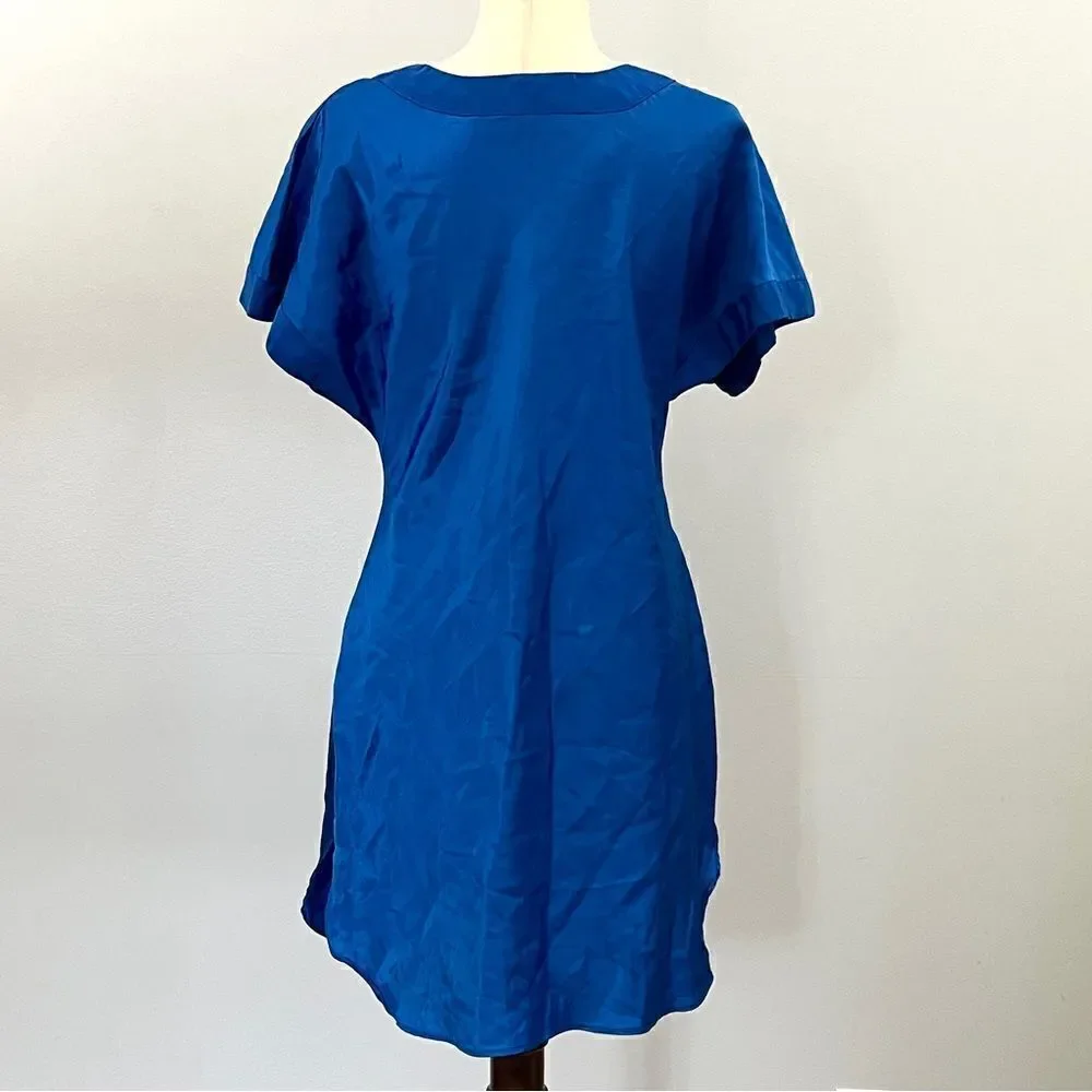 Vintage Victoria’s Secret Gold Label Royal Blue Chemise Slip Dress Nightie P/S